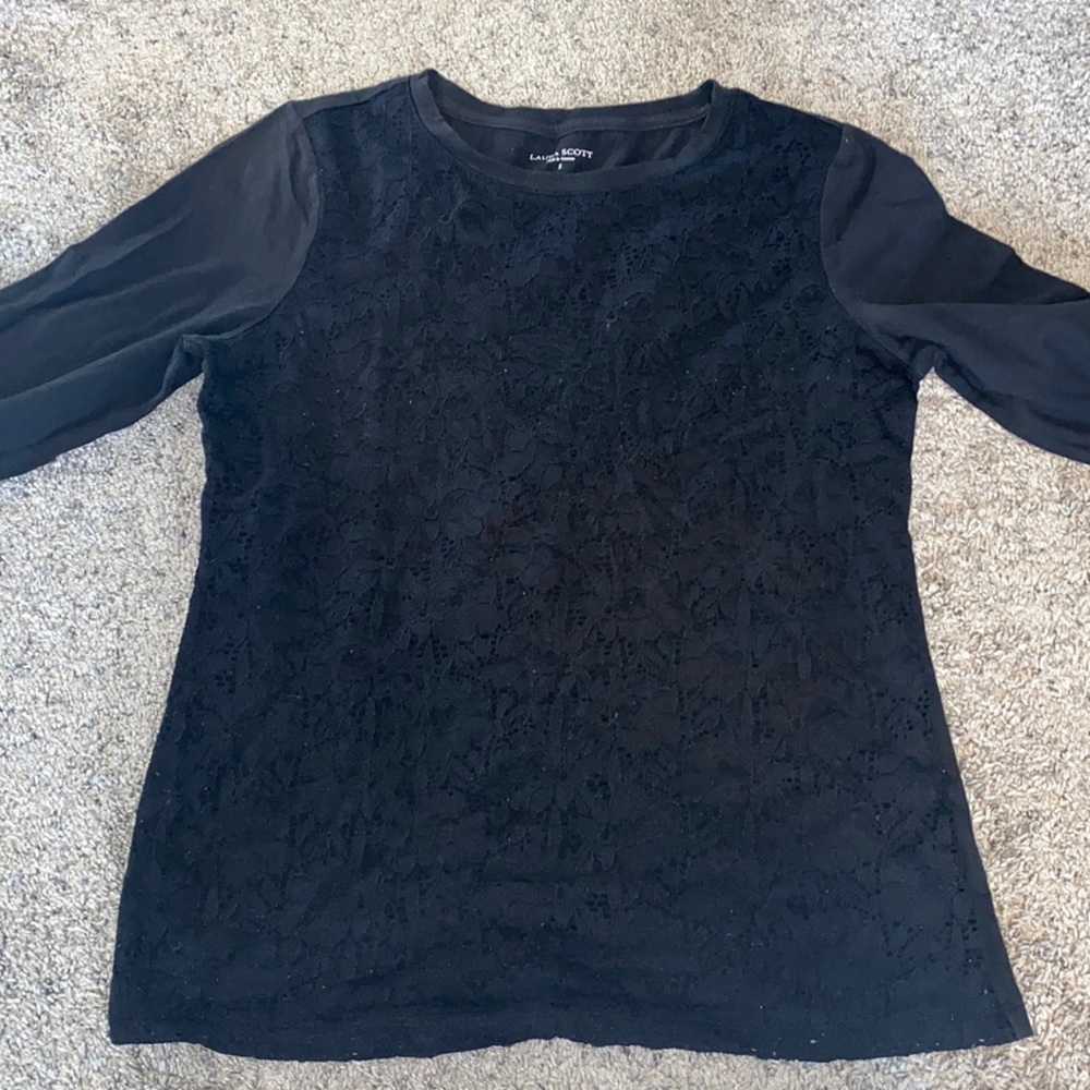 3/$20🧡 Laura Scott Black Long Sleeve